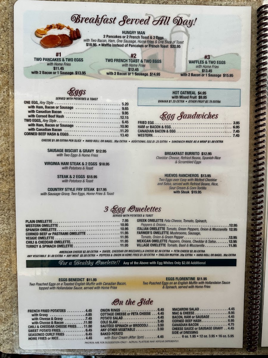 Village Diner Menu - Image 2
